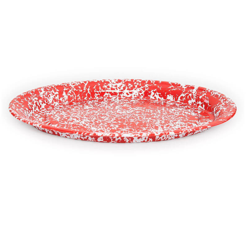 Red sales serving tray